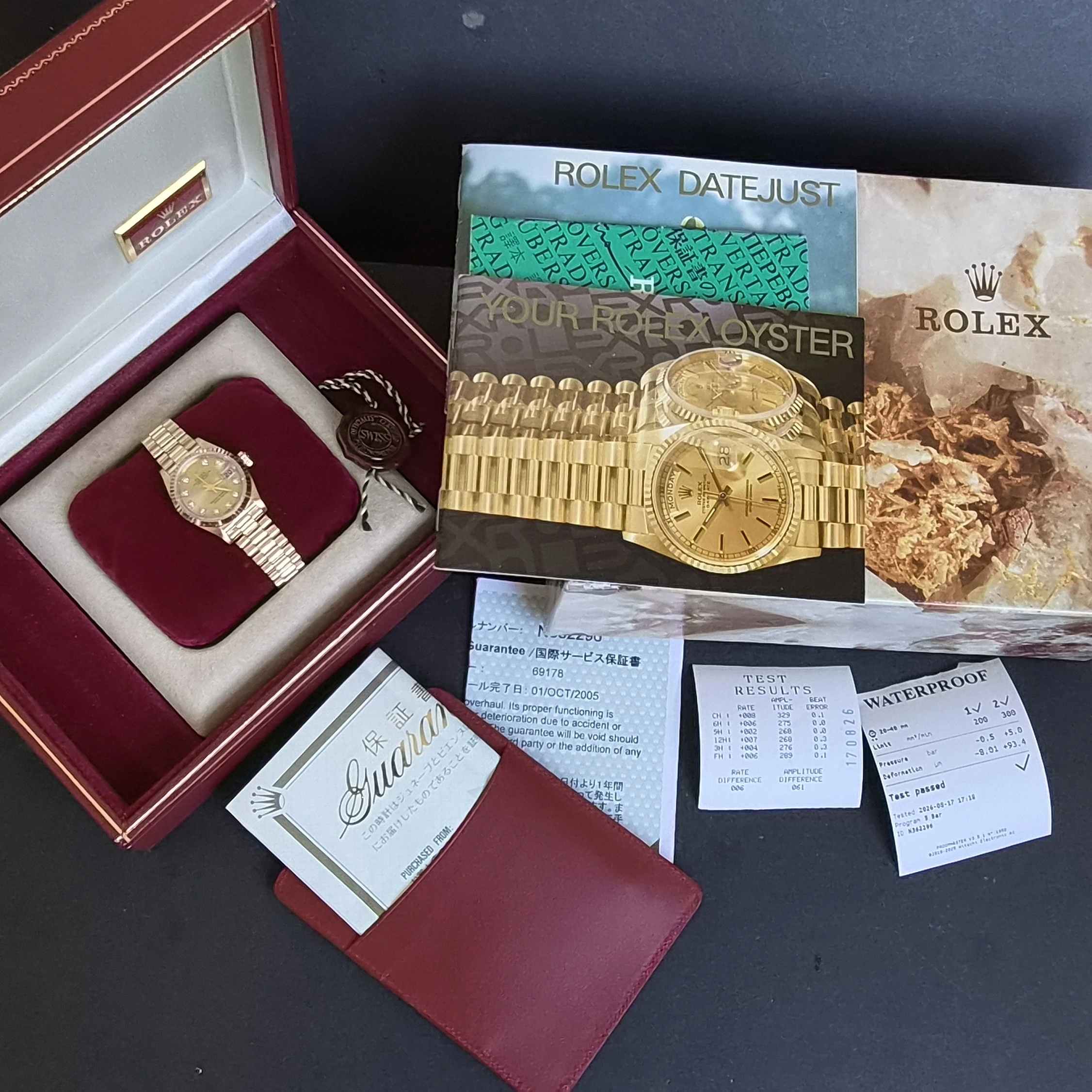  Gold DateJust on President Bracelet dial