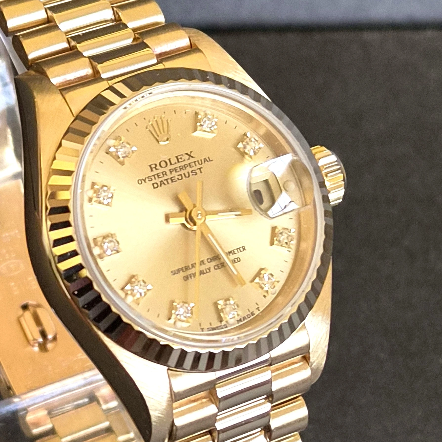  Gold DateJust on President Bracelet bracelet