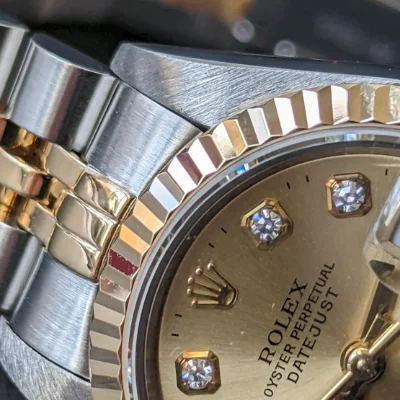 26mm Big Diamond Rolex DateJust crown