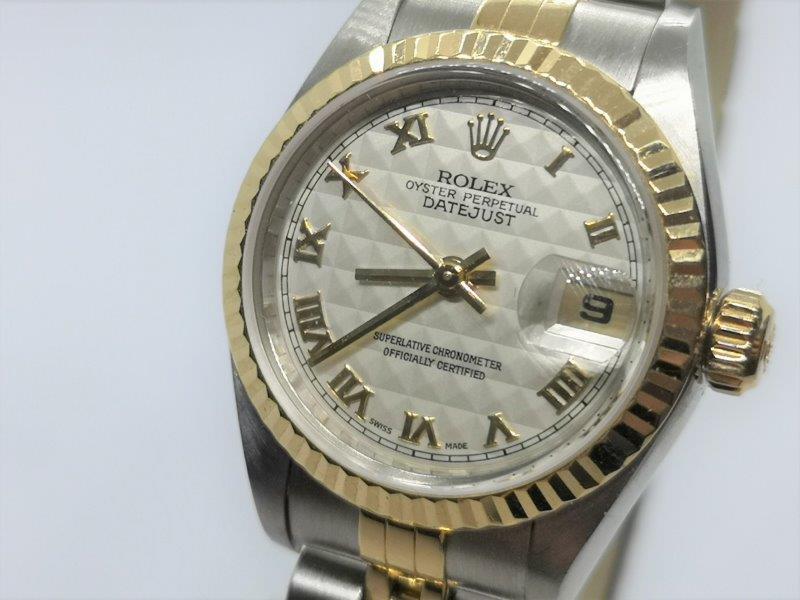 Ladies DateJust with rare Tapestry dial bracelet