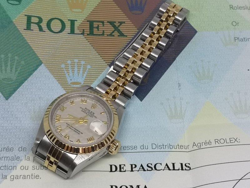 Ladies DateJust with rare Tapestry dial