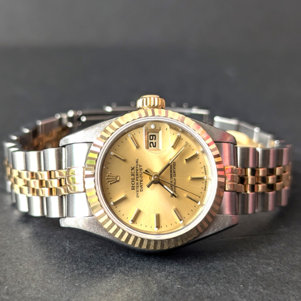 Champagne dial datejust 26mm crown