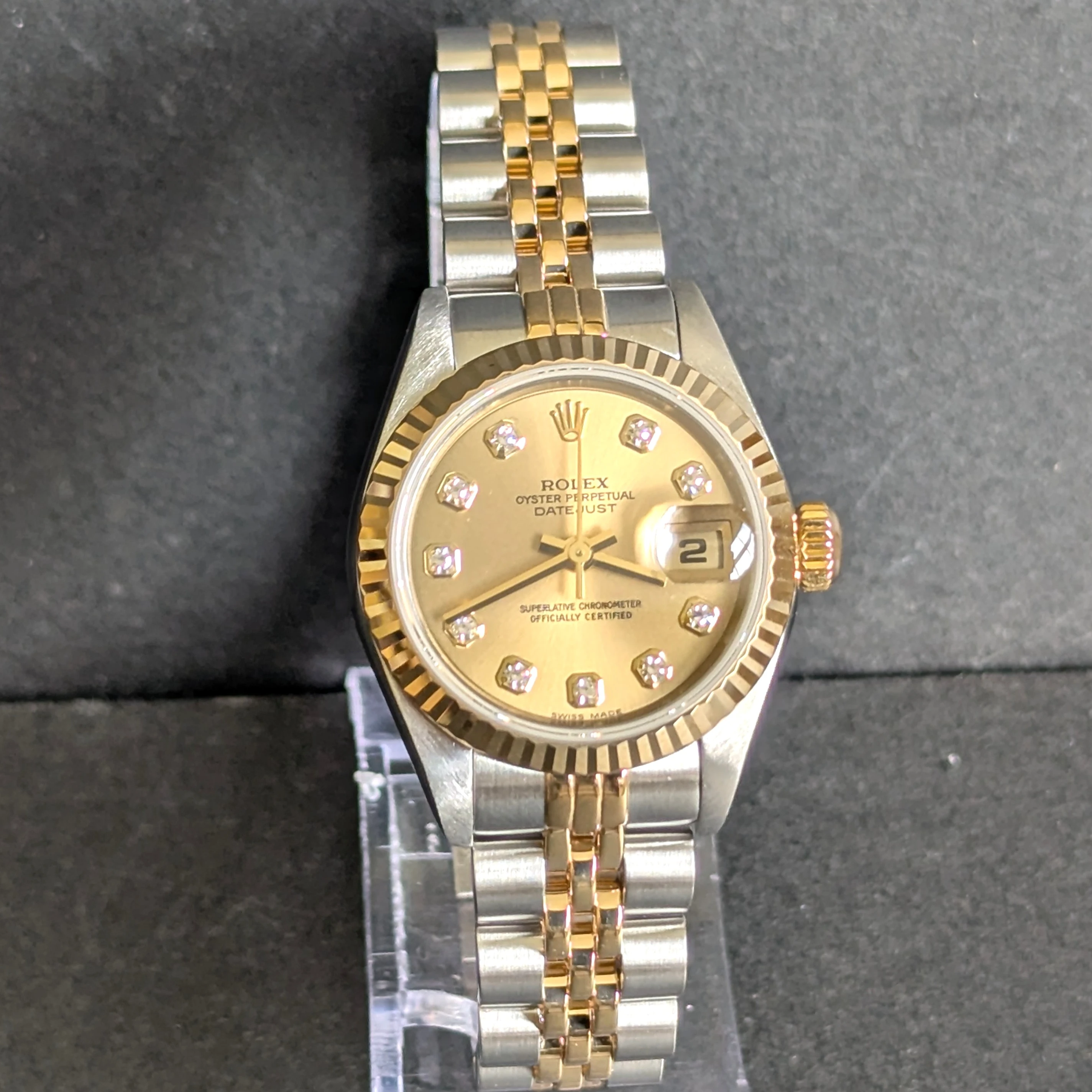 Classic Lady Rolex with Diamonds crown