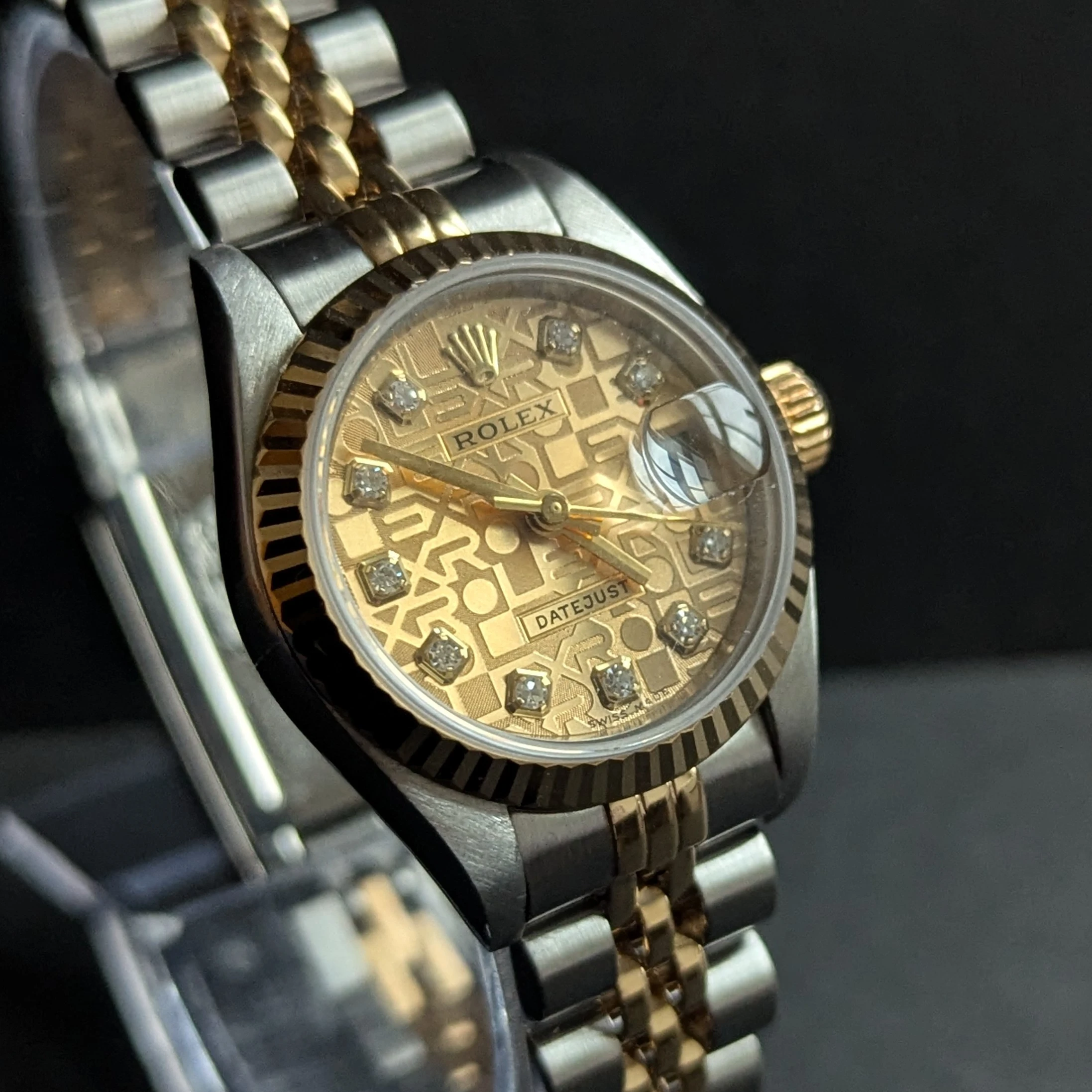 Jubilee Diamond 26mm DateJust side