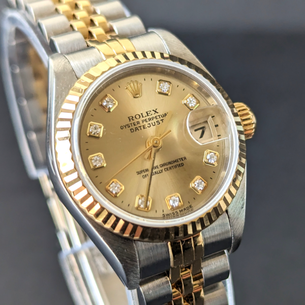 Preowned Diamond Dial Lady DateJust front