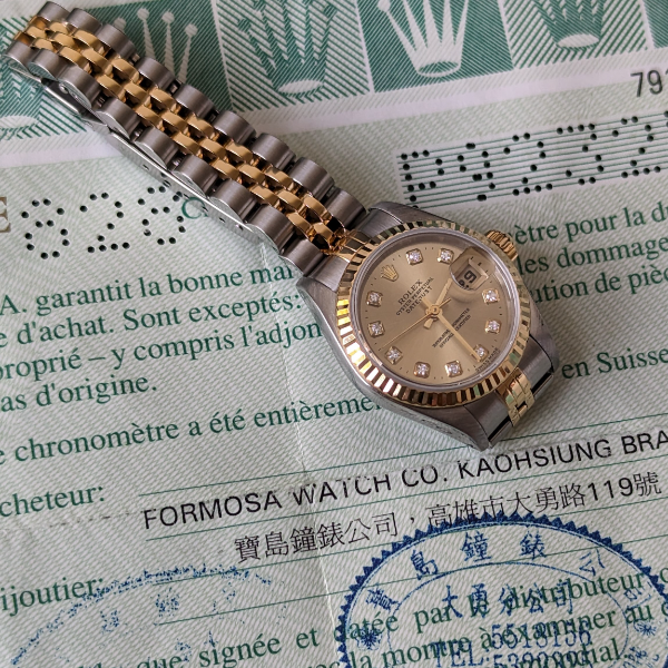 Preowned Diamond Dial Lady DateJust