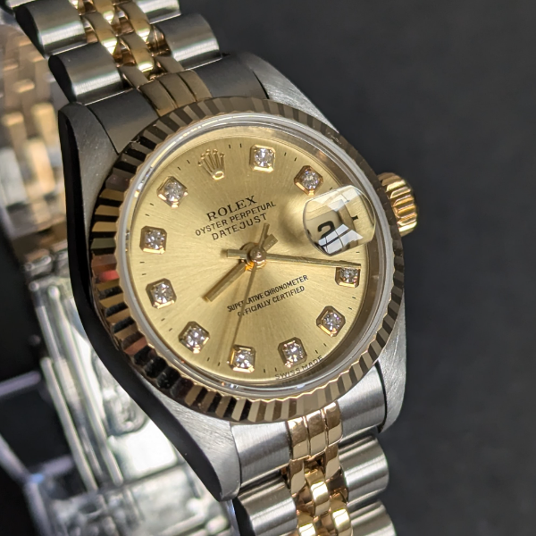 Preowned Diamond Dial Lady DateJust front