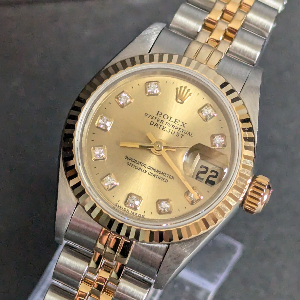 Preowned Diamond Dial Lady DateJust dial