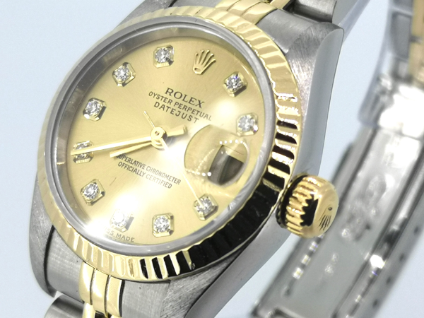 79173 Steel and Gold 26mm DateJust crown