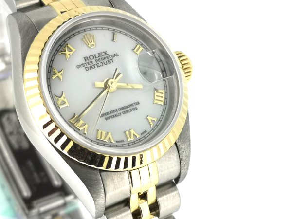 White Dial with Gold Numerals Datejust,