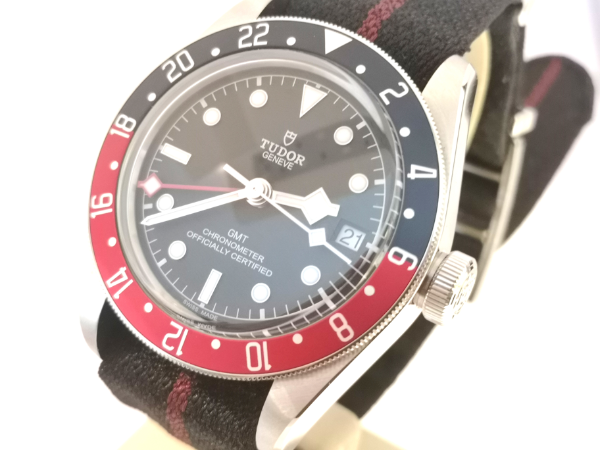 Tudor Black Bay GMT 41mm ref. 79830RB, black - dial close-up