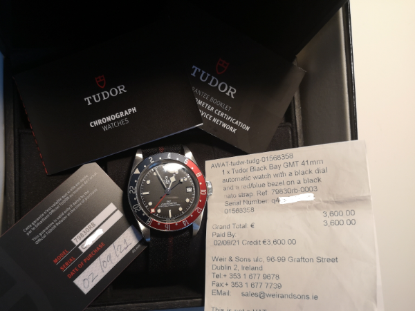 Tudor Black Bay GMT 41mm ref. 79830RB, black - clasp